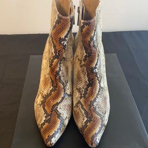 Charles by Charles David Snake Skin Booties